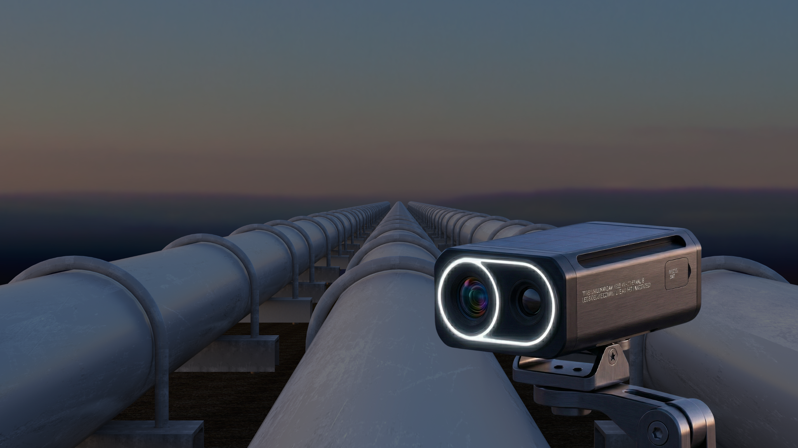 Sentinel mounted on pipeline infrastructure